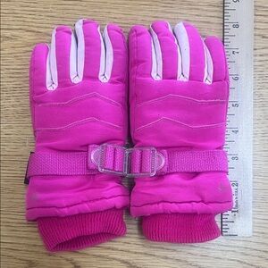 C9 girls Pink Winter Gloves with Adjustable Strap